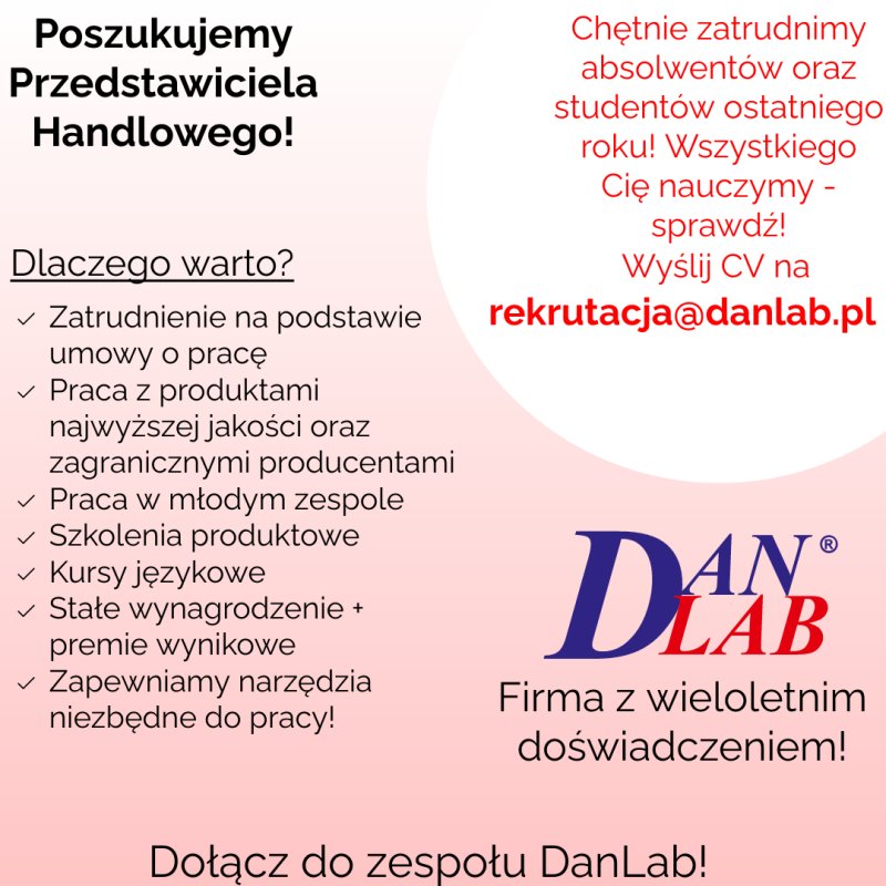 DanLab - przedstawiciel handlowy