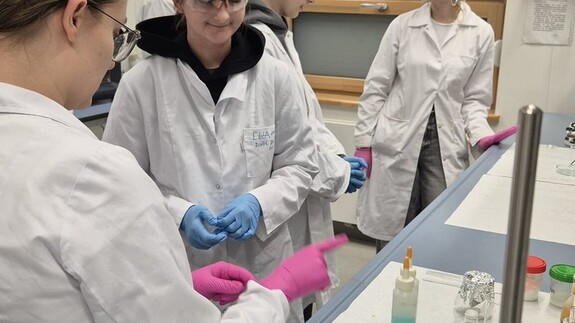 Warsztaty chemiczne dla uczniów Niepublicznej Szkoły Podstawowej w Załukach