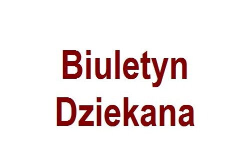 Biuletyn Dziekana - czerwiec 2023