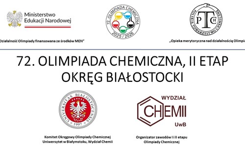 II etap 72. Olimpiady Chemicznej