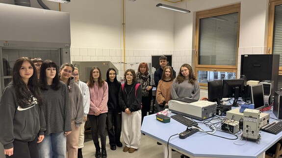 Wizyta uczniów z I LO w Kolnie na naszym Wydziale w ramach Spotkań u Chemików