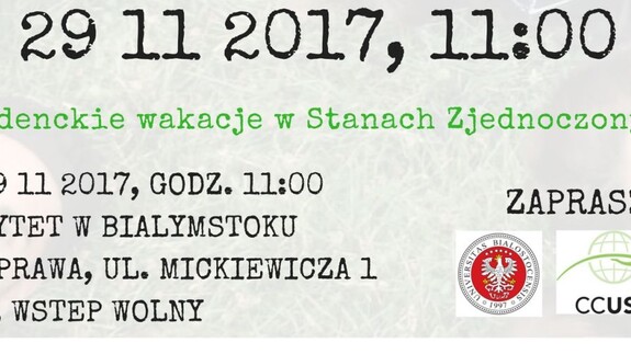 Konsul z ambasady USA na Uniwersytecie w Białymstoku - spotkanie dla studentów 29 Listopada 2017 r.