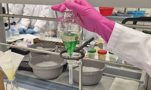 Warsztaty chemiczne dla uczniów Niepublicznej Szkoły Podstawowej w Załukach