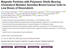 Publikacja w czasopiśmie International Journal of Molecular Sciences