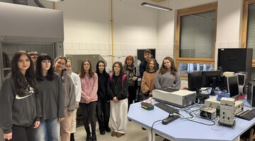 Wizyta uczniów z I LO w Kolnie na naszym Wydziale w ramach Spotkań u Chemików