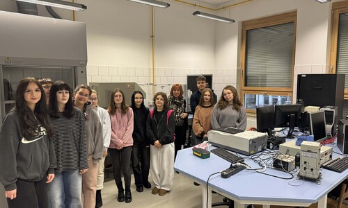 Wizyta uczniów z I LO w Kolnie na naszym Wydziale w ramach Spotkań u Chemików