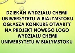 Konkurs otwarty na projekt nowego logo Wydziału Chemii