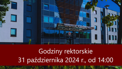 Godziny rektorskie 31 października 2024 r.