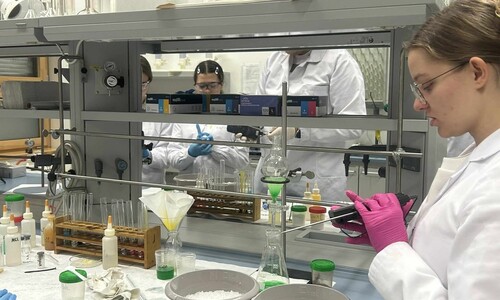 Warsztaty chemiczne dla uczniów Niepublicznej Szkoły Podstawowej w Załukach