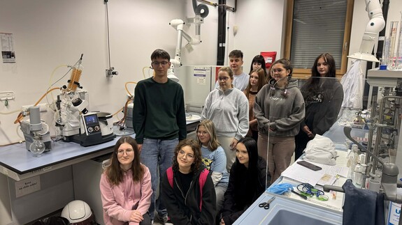 Wizyta uczniów z I LO w Kolnie na naszym Wydziale w ramach Spotkań u Chemików