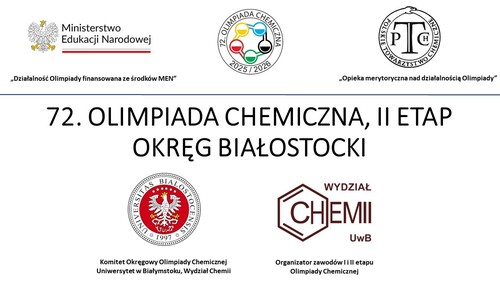 II etap 72. Olimpiady Chemicznej