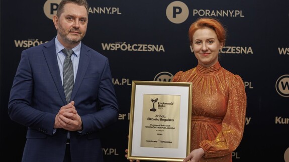 Dr hab. Elżbieta Regulska została laureatką plebiscytu Osobowość Roku w kategorii Nauka