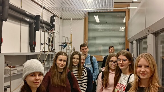 Wizyta uczniów z I LO w Kolnie na naszym Wydziale w ramach Spotkań u Chemików