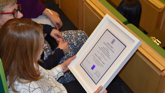 Certyfikat Doskonałości Kształcenia PKA dla kierunku chemia kryminalistyczna i sądowa