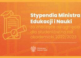  Stypendia Ministra Edukacji i Nauki