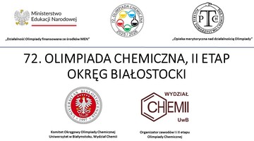 II etap 72. Olimpiady Chemicznej