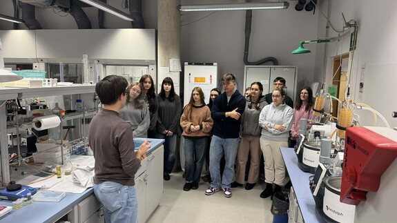 Wizyta uczniów z I LO w Kolnie na naszym Wydziale w ramach Spotkań u Chemików