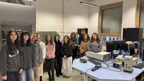 Wizyta uczniów z I LO w Kolnie na naszym Wydziale w ramach Spotkań u Chemików